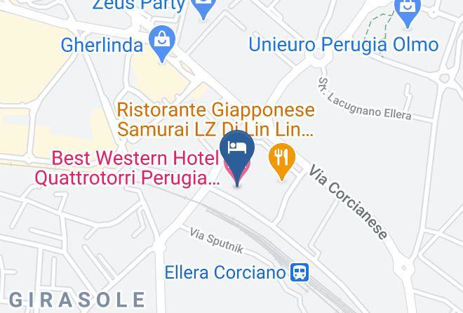 Perugia - Best Western Hotel Quattrotorri Perugia Centro Congressi Perugia Maps