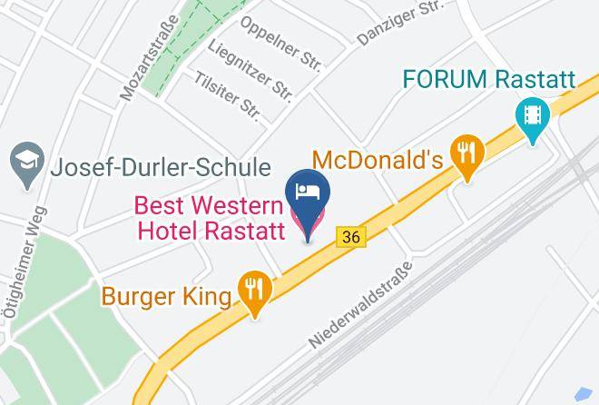 Rastatt - Best Western Hotel Rastatt Maps