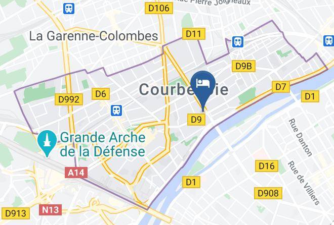 Hauts De Seine - Best Western Hotel Rives De Paris La Defense Maps