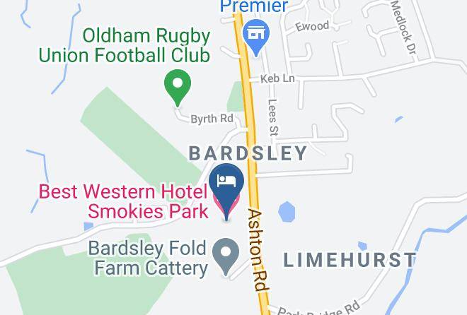 Greater Manchester - Best Western Hotel Smokies Park Maps