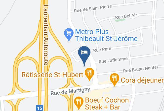 La Riviere Du Nord Regional County Municipality - Best Western Hotel St Jerome Maps