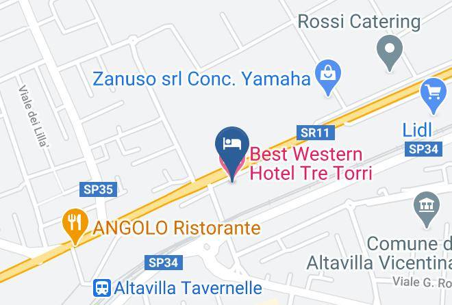 Vicenza - Best Western Hotel Tre Torri Maps