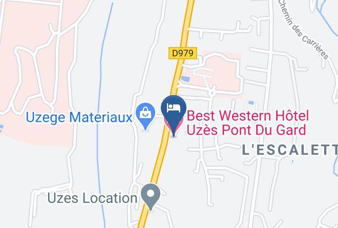 Gard - Hotel Uzes Pont Du Gard Maps