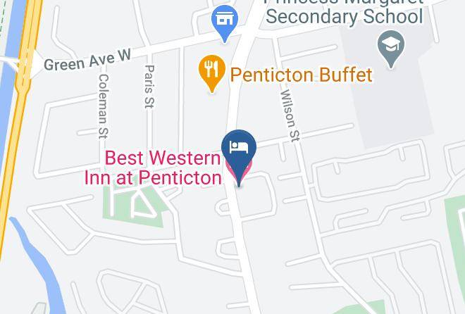 Okanagan Similkameen - Best Western Inn At Penticton Maps