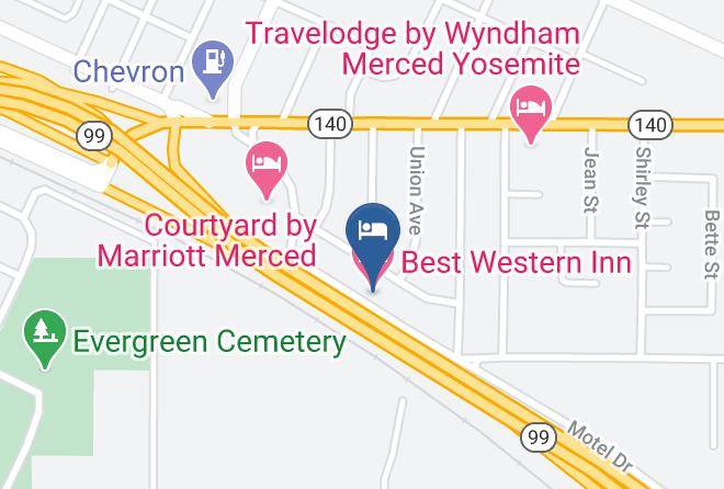Merced - Best Western Inn Maps