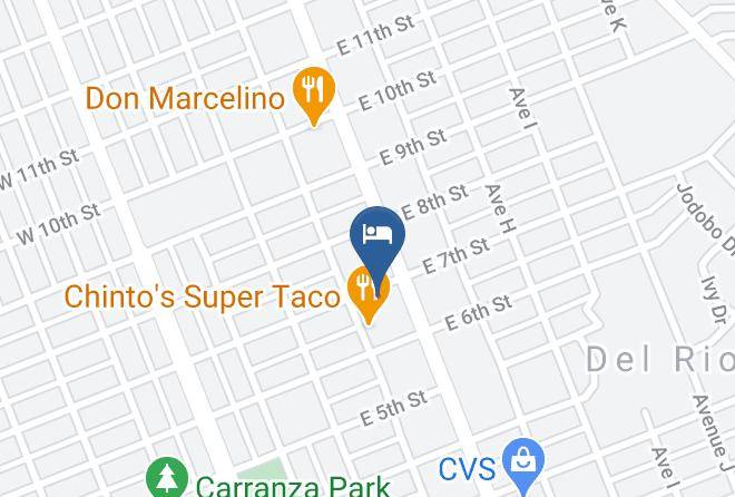 Val Verde - Best Western Inn Of Del Rio Maps