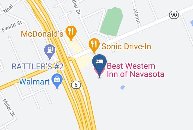 Best Western Inn Of Navasota Map - Texas - Grimes
