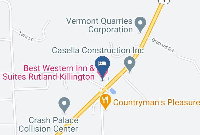 Rutland - Best Western Inn & Suites Rutland Killington Maps