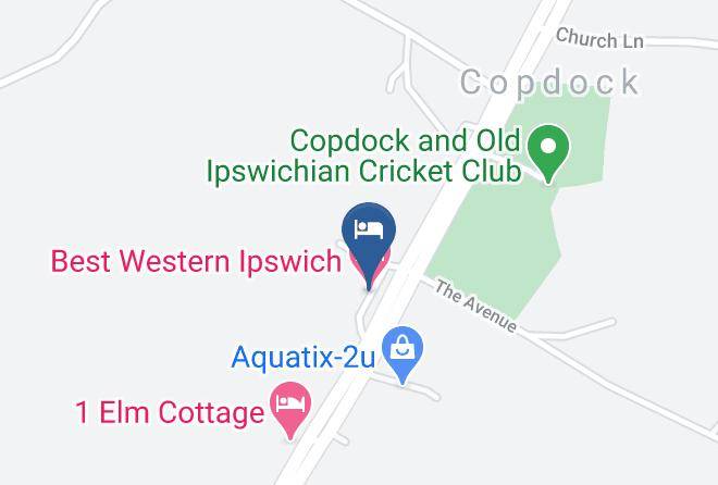 Suffolk - Best Western Ipswich Hotel Maps