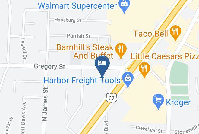 Pulaski - Best Western Jacksonville Inn Maps