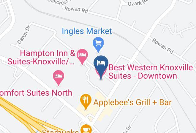 Knox - Best Western Knoxville Suites Downtown Maps