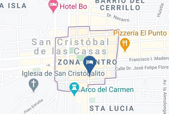 San Cristobal De Las Casas - Hotel Rosario Maps