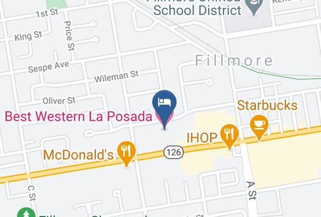 Ventura - Best Western La Posada Motel Maps