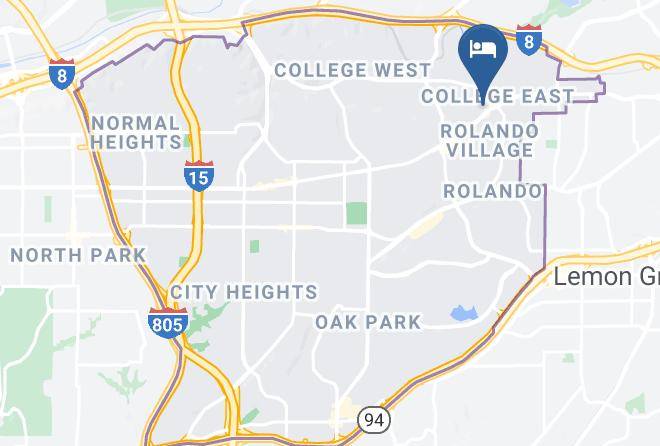 San Diego - Best Western Lamplighter Inn & Suites At Sdsu Maps