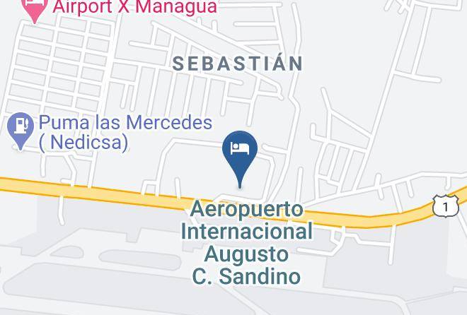 Managua - Best Western Hotel Las Mercedes Airport Maps