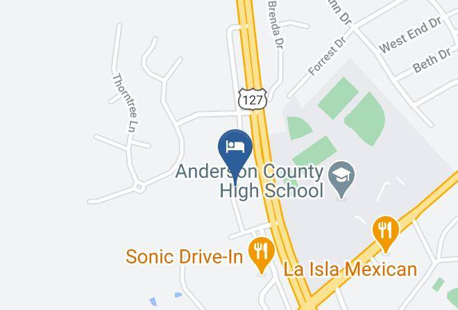 Best Western Lawrenceburg Inn Map