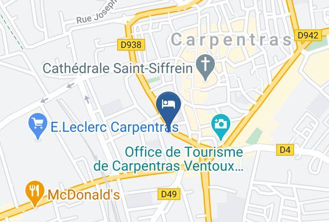 Vaucluse - Le Comtadin Hotel Maps