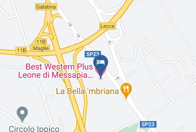 Lecce - Best Western Plus Leone Di Messapia Hotel & Conference Maps