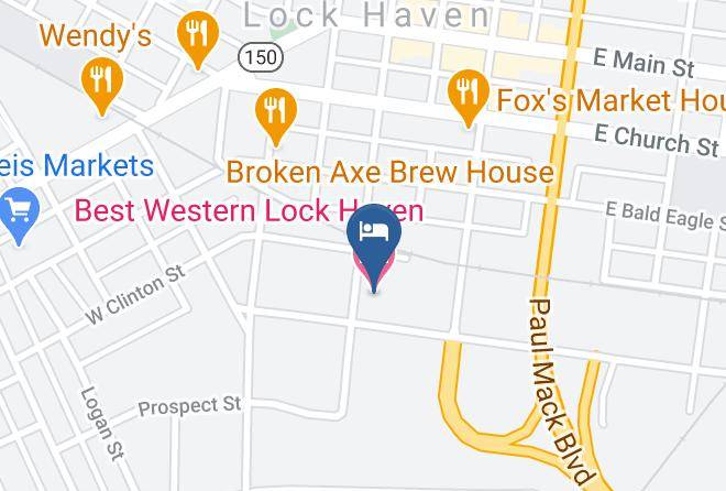 Clinton - Best Western Lock Haven Maps