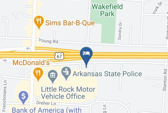 Days Inn Little Rock South Map