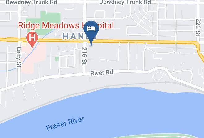 Best Western Maple Ridge Hotel Map