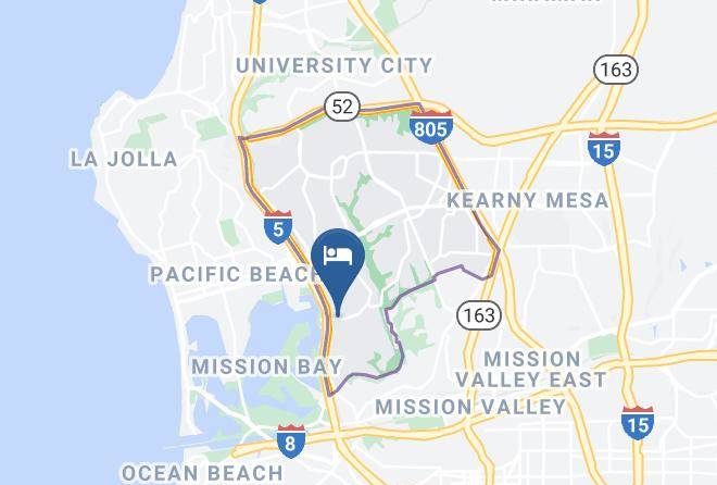 Best Western Mission Bay Map