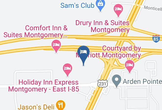 Montgomery - Best Western Montgomery I 85 North Hotel Maps