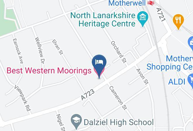 North Lanarkshire - Best Western Moorings Hotel Maps