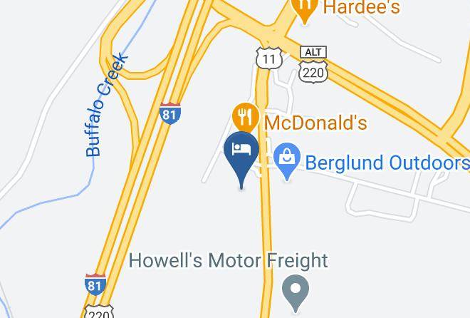 Best Western North Roanoke Map