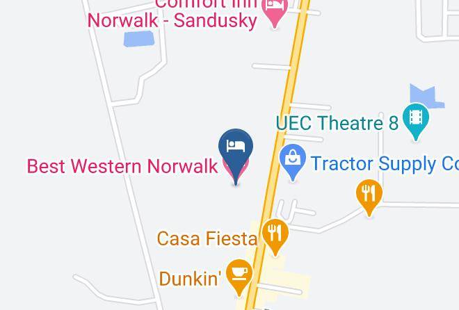 Huron - Best Western Norwalk Maps