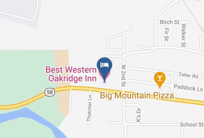Lane - Best Western Oakridge Inn Maps