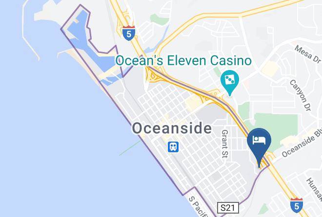 San Diego - Best Western Oceanside Inn Maps