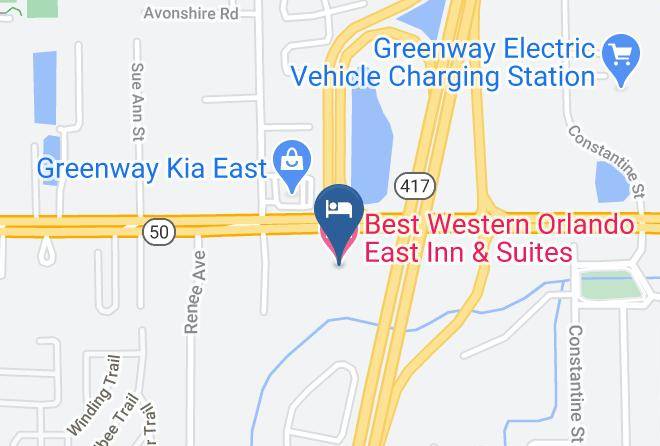 Orange - Best Western Orlando East Inn & Suites Maps