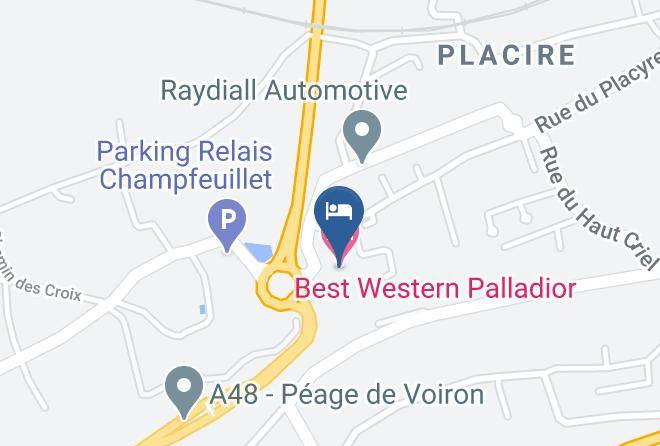 Isere - Best Western Hotel Le Palladior Voiron Maps