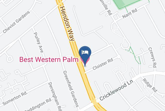 London - Best Western Palm Hotel Maps