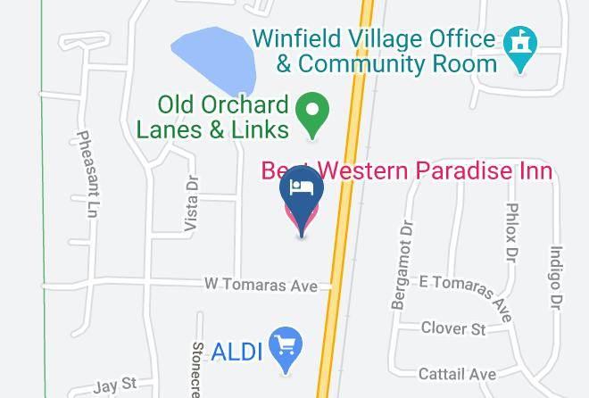 Champaign - Best Western Paradise Inn Maps