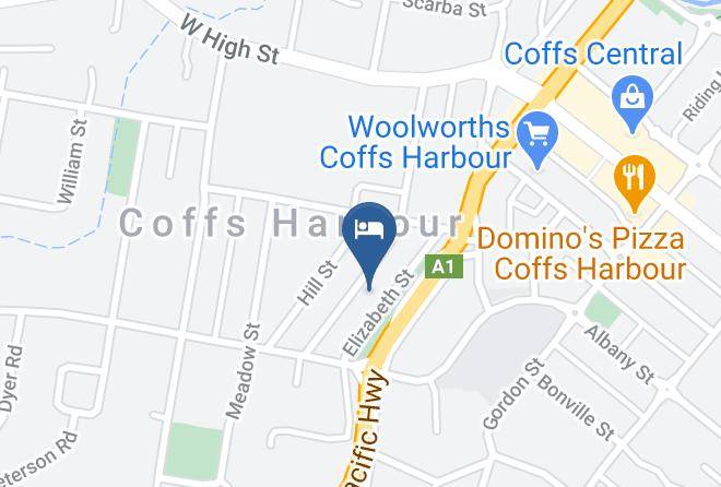 Coffs Harbour - Best Western Parkside Motor Inn Maps