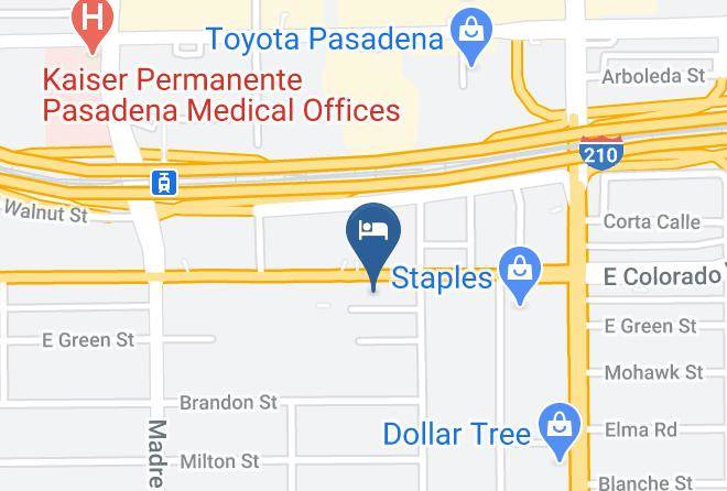 Los Angeles - Best Western Pasadena Inn Maps