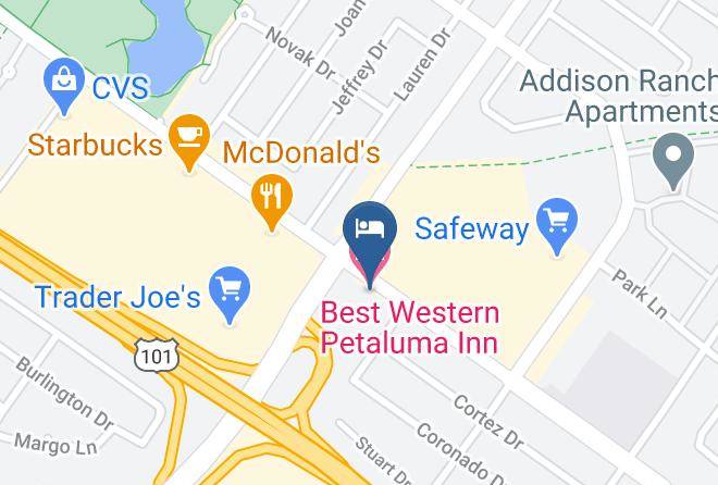 Sonoma - Best Western Petaluma Inn Maps