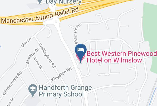 Cheshire East - Best Western Pinewood Hotel On Wilmslow Maps
