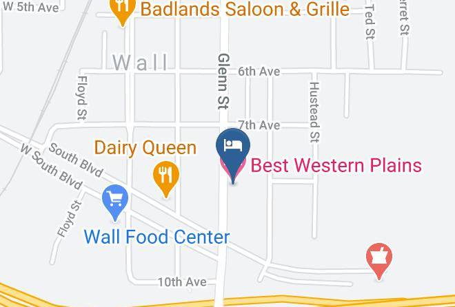 Pennington - Best Western Plains Motel Maps