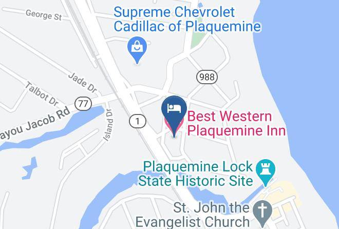 Iberville Par - Best Western Plaquemine Inn Maps