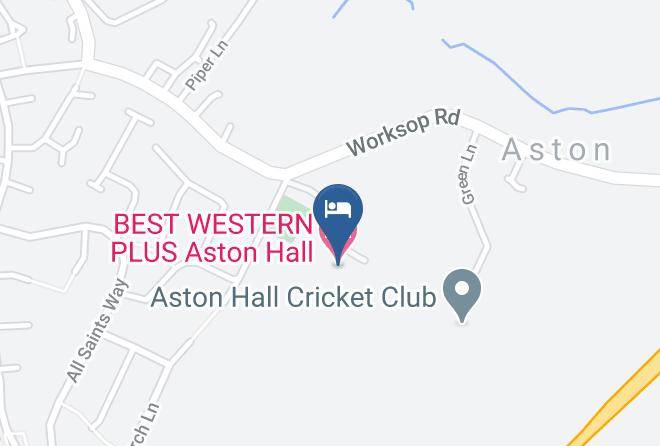 Best Western Plus Aston Hall Hotel Map