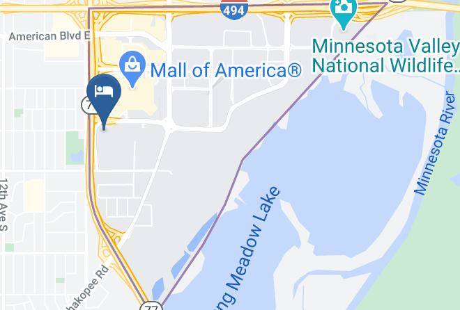 Best Western Plus Bloomington Hotel Map