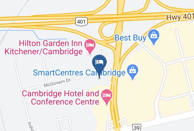 Waterloo - Best Western Plus Cambridge Hotel Maps