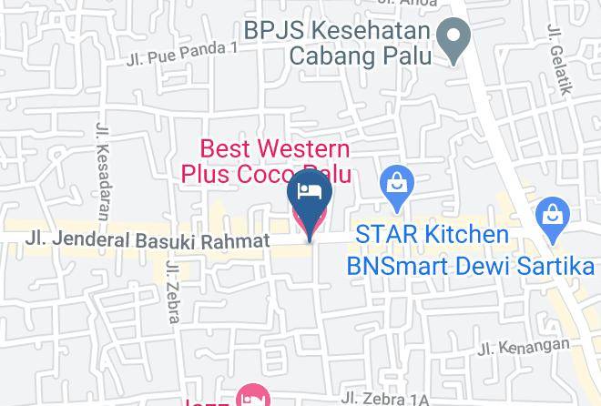 Kota Palu - Best Western Plus Coco Palu Maps