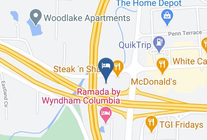 Best Western Plus Columbia Inn Map