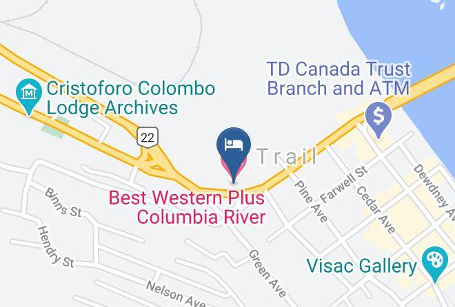 Kootenay Boundary - Best Western Plus Columbia River Hotel Maps