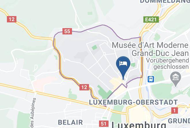Luxembourg Limpertsberg - Best Western Plus Grand Hotel Victor Hugo Maps