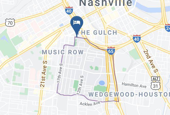 Best Western Plus Music Row Map